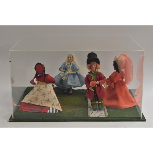 3108 - A model of the Mad Hatter's Tea Party, cased