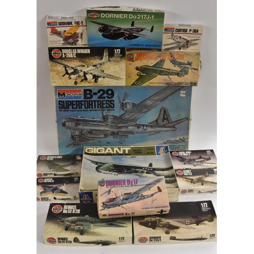 3133 - Model Kits -Airfix 1:72 scale02038 Meteor III, 03014 Blohm & Voss BV141, 03032 Fairey Battle, 03053 ... 