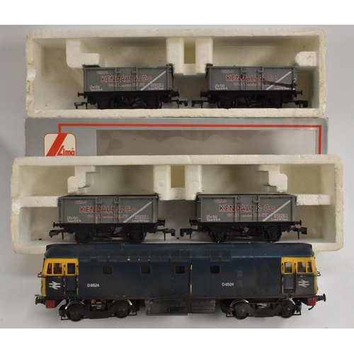 3153 - Lima O Gauge - a 4-0-4 Diesel Electric locomotive, BR livery, Rn D6524, two boxed pairs of Kendall &... 