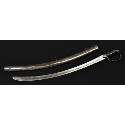 3026 - A George III 1796 pattern Light Cavalry Troopers sword. 84cm blade with crowned inspection markings,... 