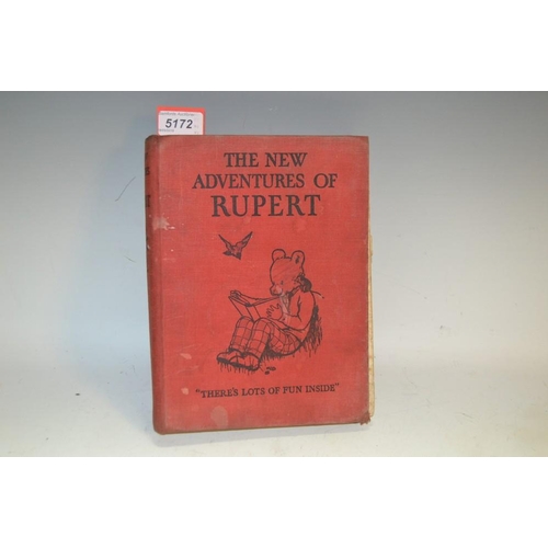 5172 - Children's Book - The New Adventures of Rupert, first ever annual, Printed by Greycaine Limited, Wat... 