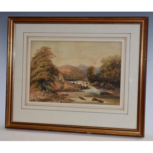 3024 - Attributed to Philip Mitchell The River Tavy attributed to verso, watercolour, 24cm x 34.5cm