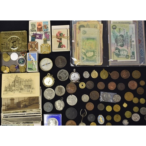 5221 - Boxes and Objects - coins, bank notes, medals, etc, including tokens, English and International; Loc... 