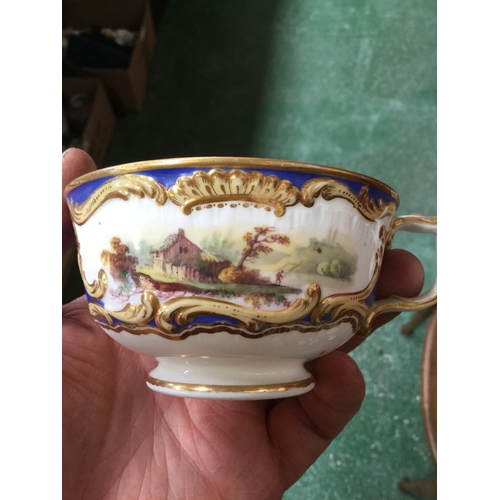 313 - Ceramics and Glass - a cranberry glass; a Coalport cup and saucer; Coalbrookdale; Wedgwood Jasperwar... 