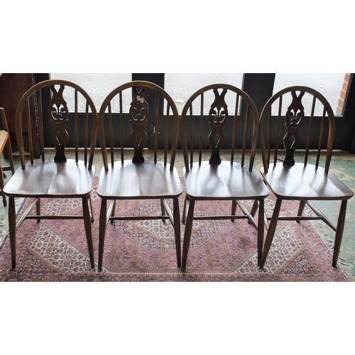 500 - A set of four Ercol style dining chairs (4)