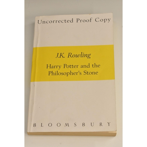 3748 - Rowling (J.K.), Harry Potter and the Philosopher's Stone, Uncorrected Proof Copy of the first editio... 