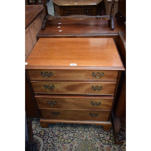 590 - A George III design mahogany bachelor's chest