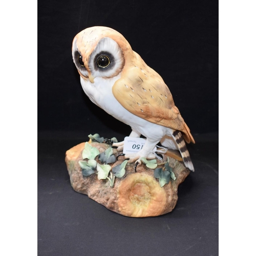 150 - A Royal Crown Derby model, of a Barn Owl, 25cm, boxed, first quality