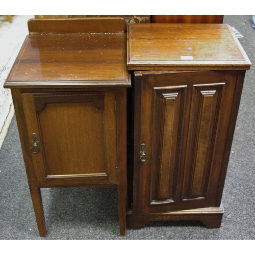 335 - An Edwardian mahogany pot cupboard, c.1905; another, Victorian, c.1880 (2)