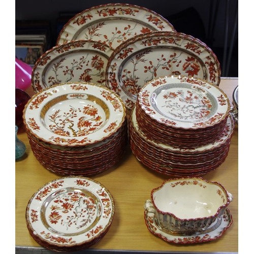 211 - A Victorian Copeland Spode Indian Tree pattern part dinner service comprising dinner plates, side pl... 