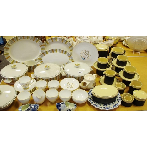 218 - Ceramics - Midwinter Sienna graduated meat plates, tureens and covers; Royal Stafford Persian Tree t... 