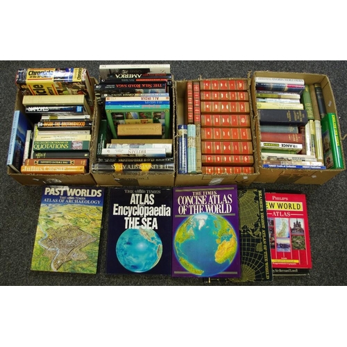 240 - Books - World and Reference including World Countries; Atlases; Britain Then and Now; Chronicle of t... 