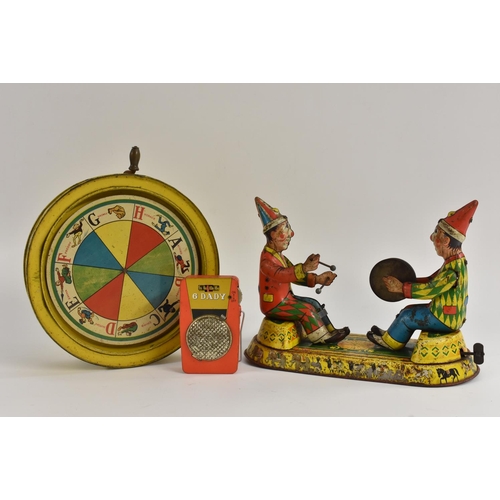 171 - Tinplate - Musical Clowns, Technofix, made in West Germany; Musical Alphabet, very early; Secret com... 