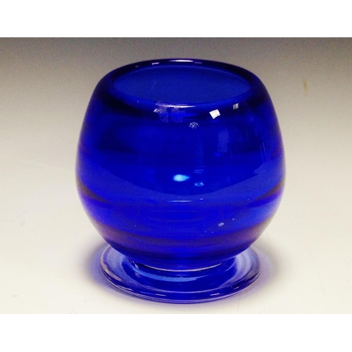 340 - A Stevens & William blue glass vase