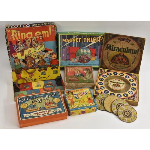26 - Games - Target Tiddleywinks, Berwick England, in original box; Hoopla, 1920's, made in England, in o... 