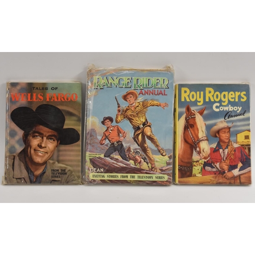 300 - Roy Rogers Cowboy annual; Tales of Wells Fargo annual; Range Rider annual, 1996 (3)