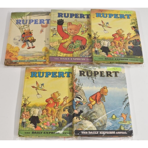 304 - Rupert The Bear annuals, 1958, 1969, 1972 (2), 1976