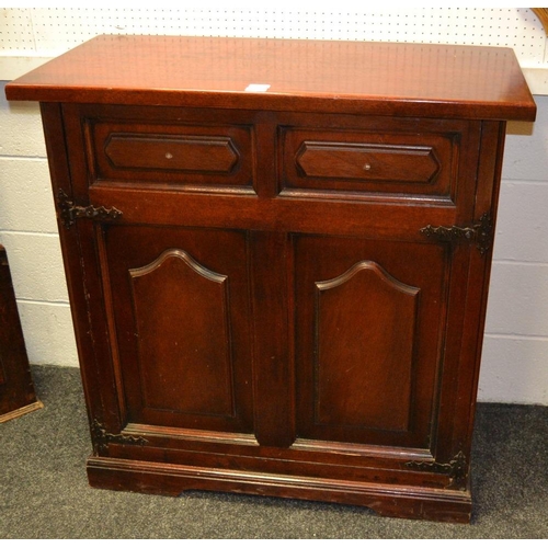 399 - A stowaway folding Zedbed in the form of a mahogany cabinet.