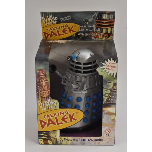 51 - A Doctor Dr Who Product Enterprise Electronic Talking Dalek, grey with blue spheres, battery operate... 