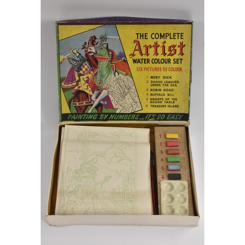 96 - The Complete Artist Watercolour Set, six  pictures to colour - Moby Dick, 20,000 Leagues Under The S... 