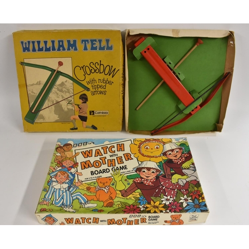 97 - Games - William Tell Crossbow, made in England by Green Monk Combex, including a Watch With Mother b... 