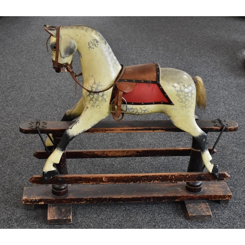 1591 - An Edwardian rocking horse, by F H Eyres, c.1900