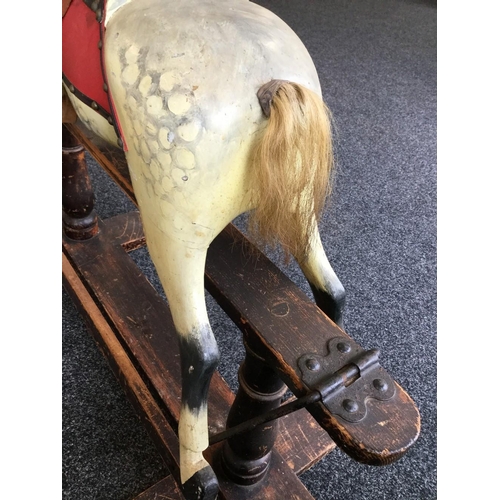 1591 - An Edwardian rocking horse, by F H Eyres, c.1900