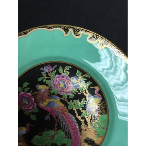 29 - A Wedgwood Fairyland Lustre Argus Pheasant pattern bone china plate, by Daisy Makeig-Jones, printed ... 