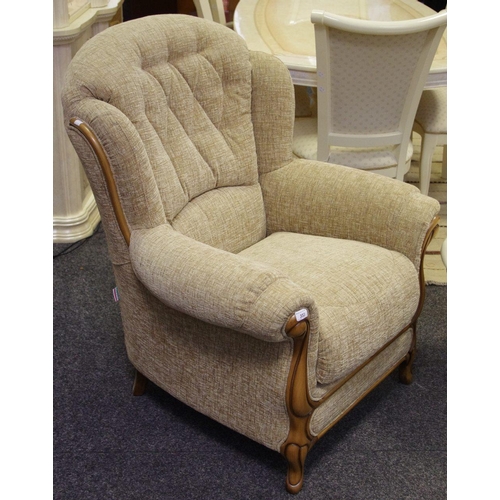 353 - A Mini Divani Queen Anne Style Armchair.