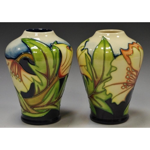 115 - A contemporary Moorcroft Ode to May vase; another (2)