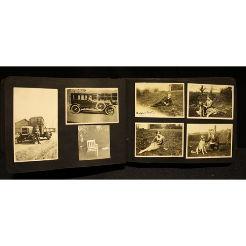 427 - Photography - albums of photographs, mostly c.1920s and 30s, showing early motor cars, New Brighton ... 