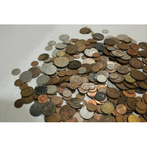 461 - Coins - UK coinage: large quantity circulated bronze and cupro-nickel coins (qty)