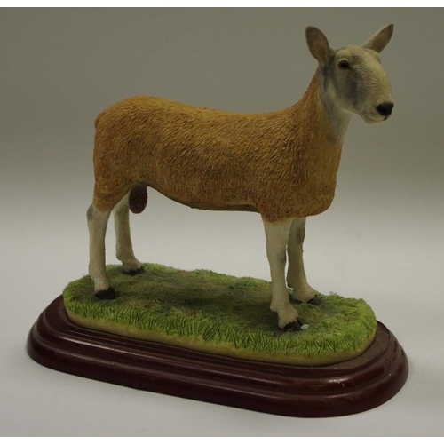 26 - Border Fine Art sculpture 'Blue Faced Leicester Ram' A0737, boxed