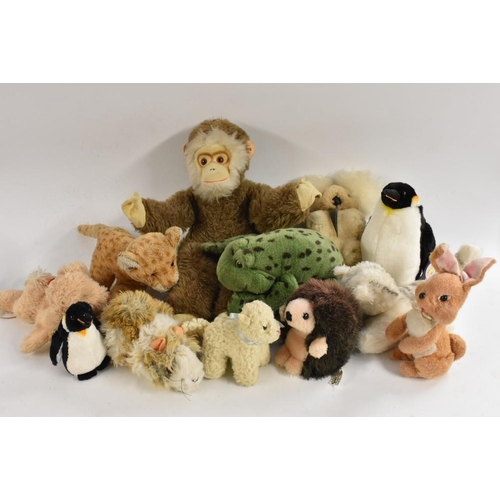 3060 - Stuffed Toys Animals - a Gund Frog;  others Dowman Penguins; Australian Sheepskin Koala Bear, Herman... 