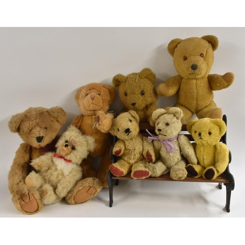 3067 - Stuffed Toys - a Russ Fitzsimmons bear;  others Berrie, Channel Islands Bear, 1930s Mouse Eared bear... 