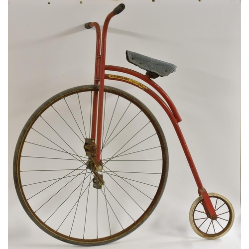 3080 - An Old England Penny Farthing 1880 style child's bike, 98cm high, mid 20th century