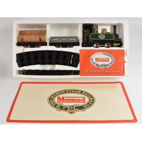 3084 - Mamod Steam Railway Co. -a live steam train set, G gauge includes 0-4-0 locomotive SL1, Open Wagon R... 