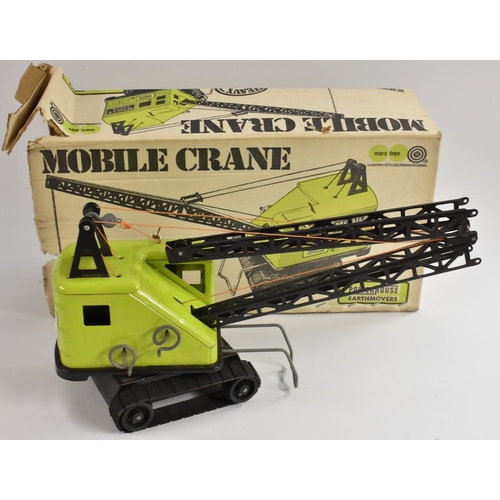 3101 - Marx Toys - a pressed steel Power House Earth Movers Mobile Crane, 26 inch jib with lifting action; ... 