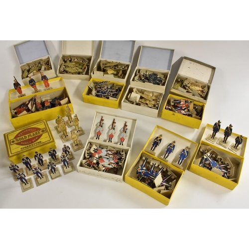 3103 - Soldiers - a collection of early to mid 20th century cut/press out hand painted cardboard soldiers, ... 