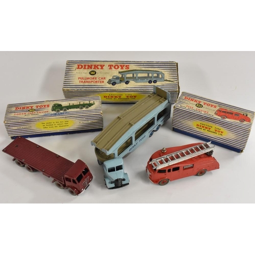 3238 - Dinky Toys - 582 Pullmore Car Transporter, pale blue, grey decks, darker blue hubs, black tyres;  90... 