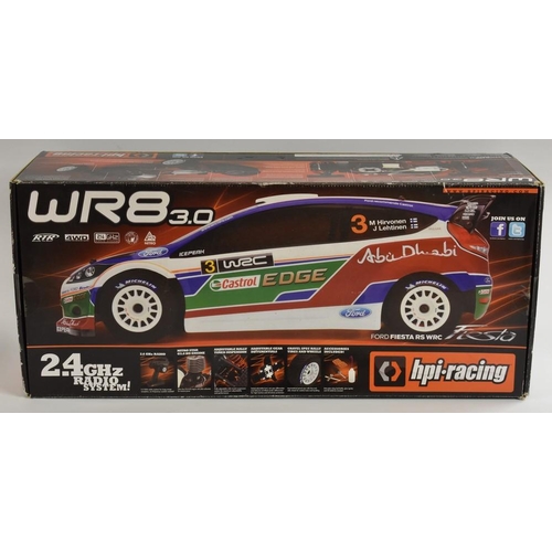 3264 - Radio Control - a HPI racing 3.0 RTR nitro/petrol WR8 Ford Fiesta RS  4 wheel drive, Rally Racing ca... 