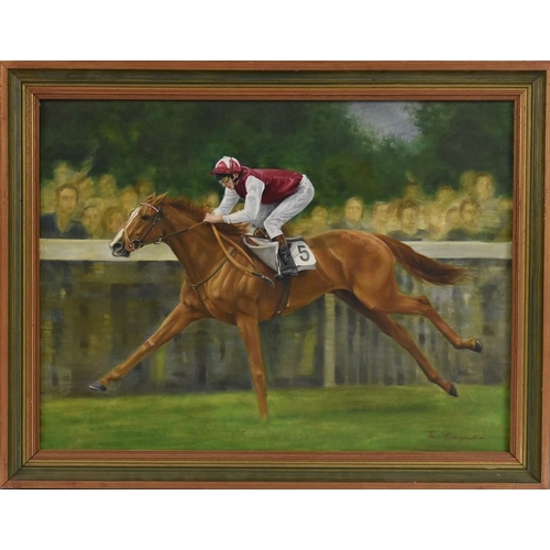 1127 - Tim Kingsmill Brown (Equine Artist, b. 1954) Pebbles Winning the Coral Eclipse Stakes, Sandown 1985 ... 