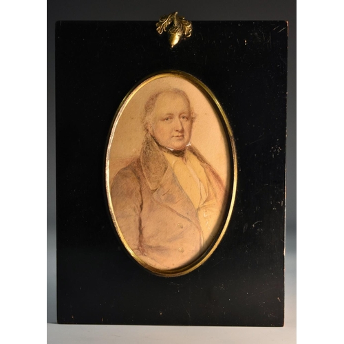 1183 - English School (second quarter, 19th century), a portrait miniature, of a gentleman of means, half-l... 