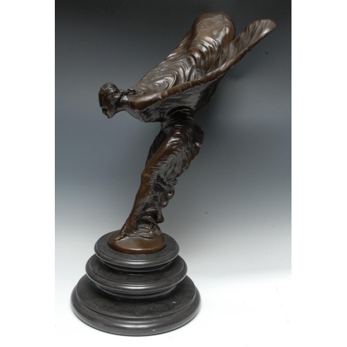 1208 - Rolls Royce - After Charles Robinson Sykes (1875 - 1950), a substantial brown patinated bronze, The ... 