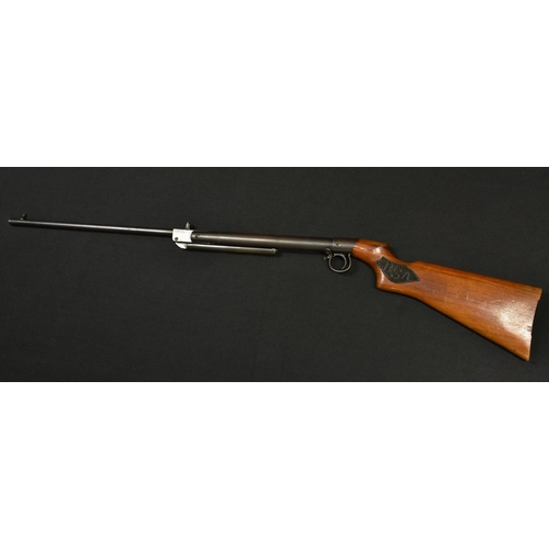 99 - A BSA .177 calibre under-lever air rifle, No.B839, walnut stock with carved logo to chequered grip, ... 