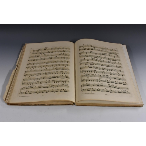 3807 - Music - an early 19th century sammelband of sheet music, comprising 16 pieces: 1) Herz (Henri), Vari... 