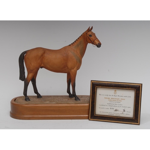 209 - A Royal Worcester equestrian group, modelled by Doris Lindner, of Arkle, black printed mark, certifi... 