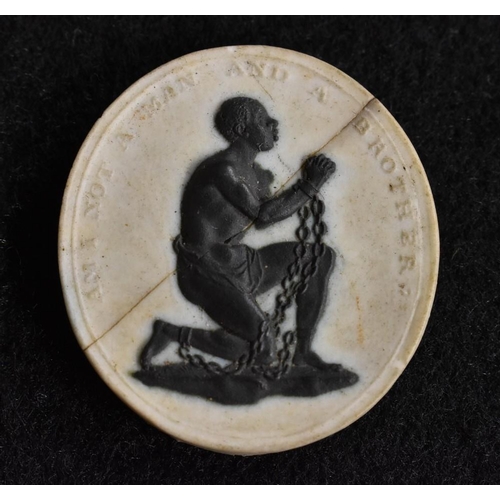 3238 - Slavery Interest - a rare late 18th century anti-slavery Wedgwood jasper plaque inscribed ''Am I Not... 