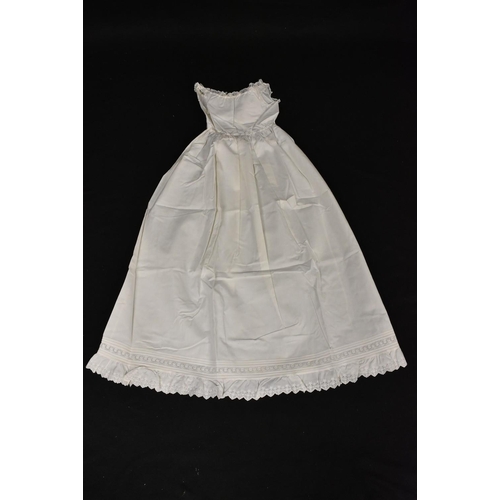 3439 - Items of Victorian and later children's clothing to include a silk and lace long dress, openwork emb... 