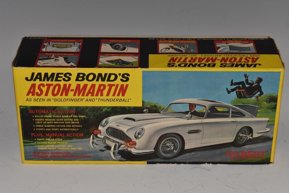 James Bond 007 - a Gilbert (Japan) tinplate battery operated James